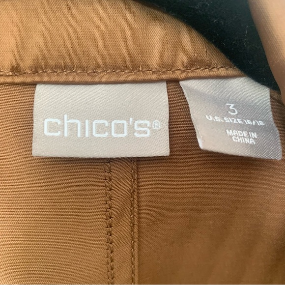 Chicos Silk Jacket With Belt - Picture 4 of 15